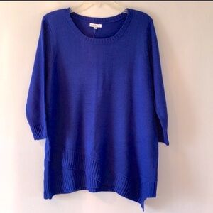 Croft & Barrow Royal Blue knitted top